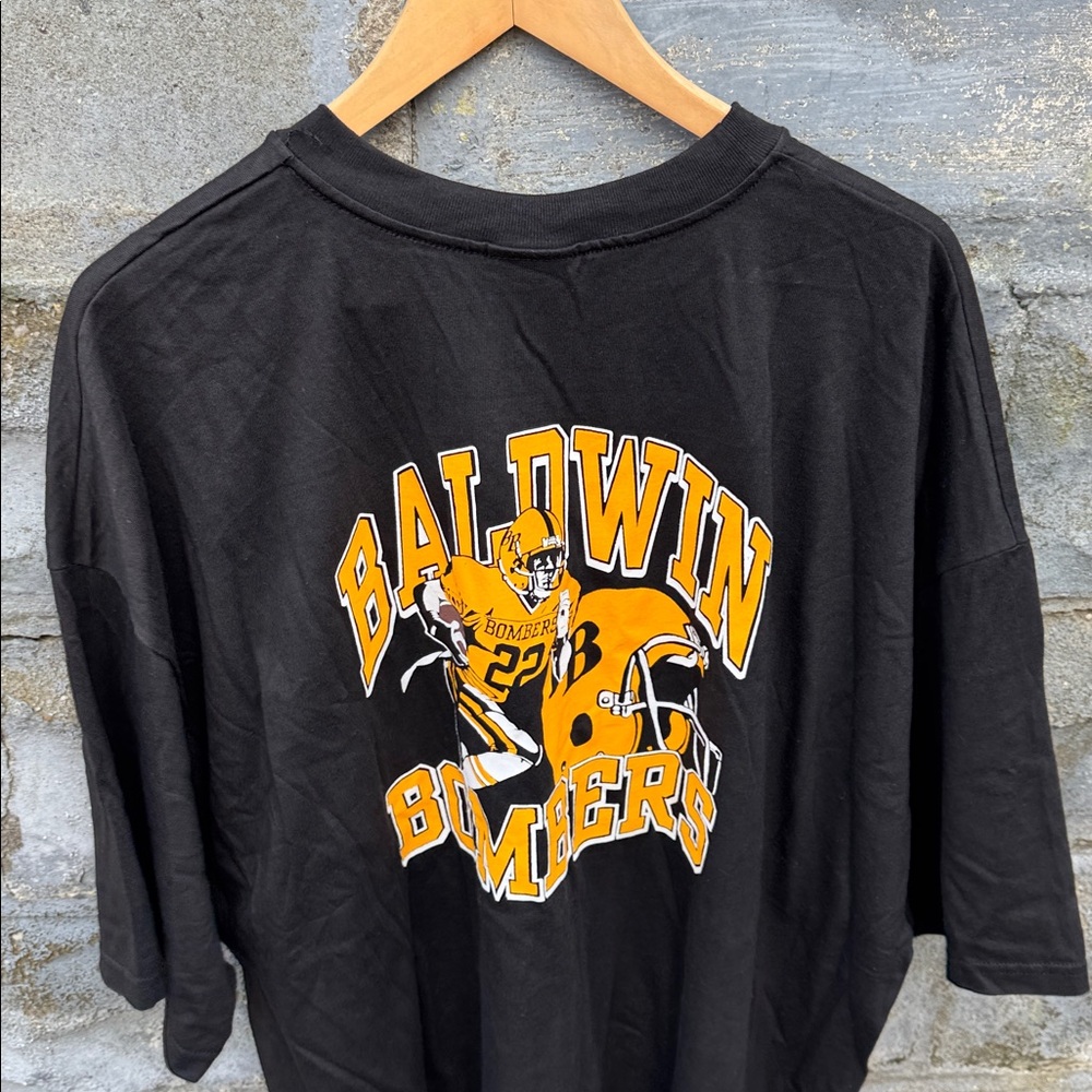 Vintage Baldwin Bombers Football T Shirt 90s 3XL Long Island High School